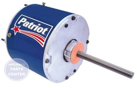 Patriot™ Condenser Fan Motor 8 Pole 82057 - Main view showing Royal Blue Shell for Rheem and Trane models