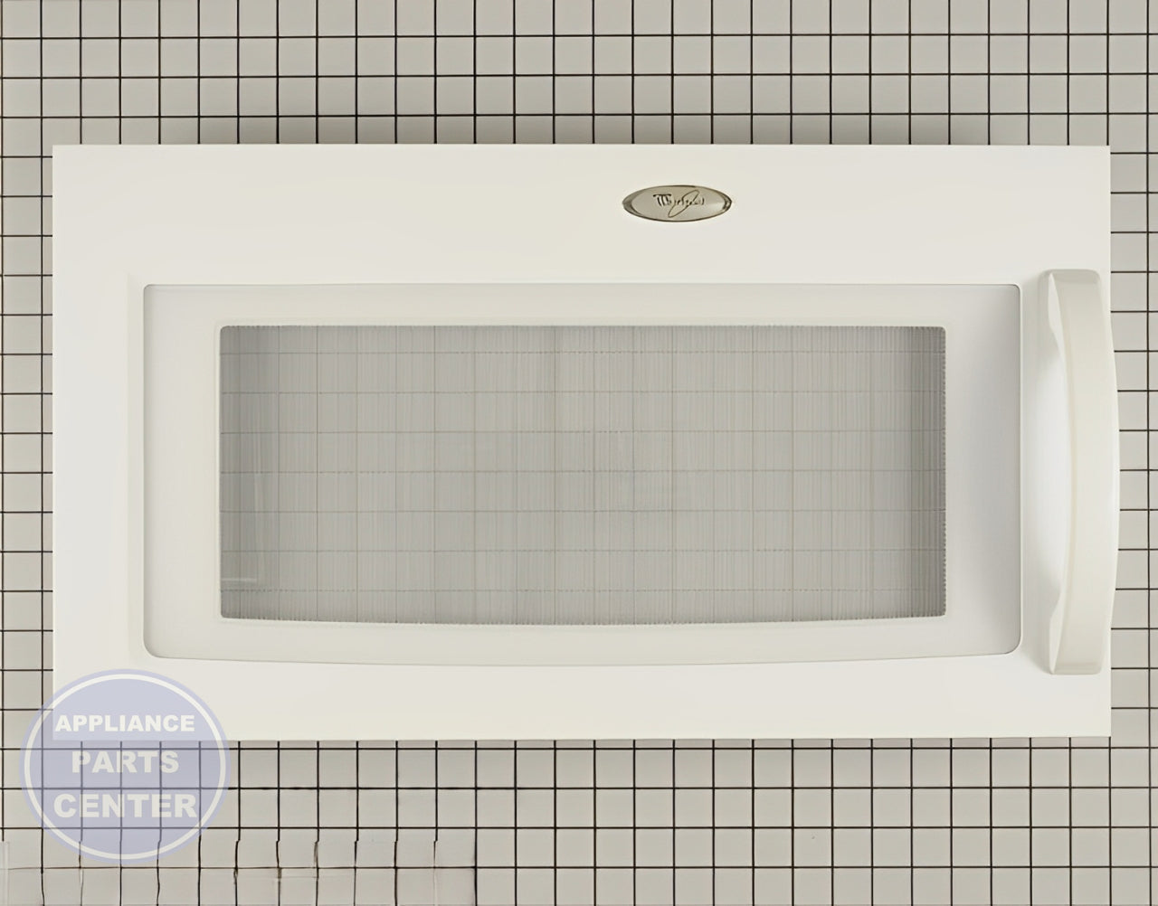 WHIRLPOOL MICROWAVE DOOR 8206394 - Main view showing secure seal for Whirlpool microwave models
