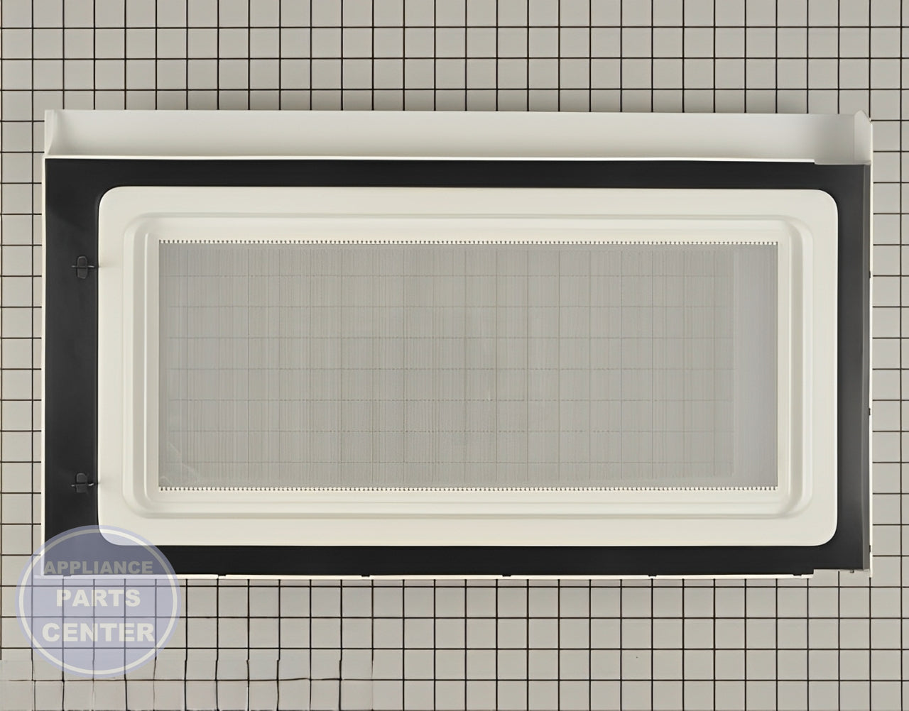 WHIRLPOOL MICROWAVE DOOR 8206394 - Detailed view of durable construction