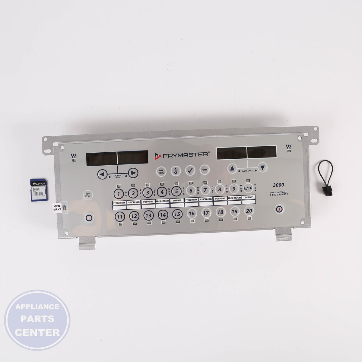CNTRL 3000 OCF SERVICE KIT 8263107 - Side view with precise measurements for accurate fit