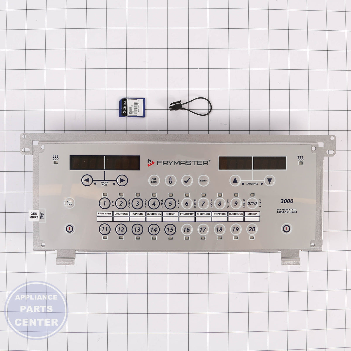 FRY CNTRL 3000 OCF SERVICE KIT 8263107 - Installation in 1083212 model showing key mounting points