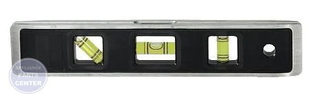 H24-932 V-Grooved Magnetic Torpedo Level 839 - Main view showing large vials for accurate measurement