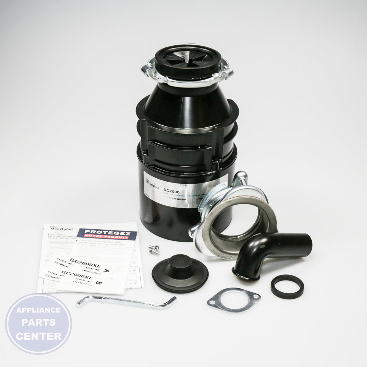WPL DISPOSER (WG1202XH) 84211601 - Installation in various models showing key mounting points