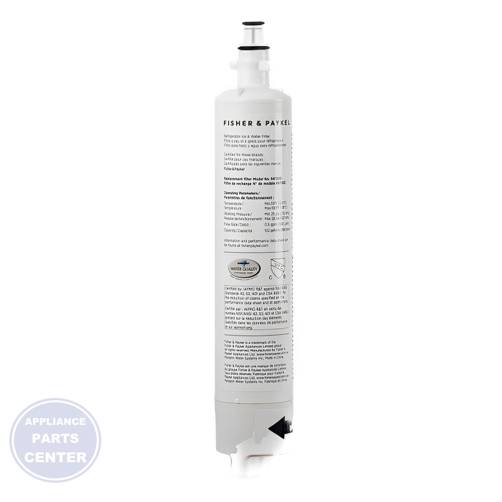 Refrigerator Water Filter 847200 - Side view with 300 gallons capacity