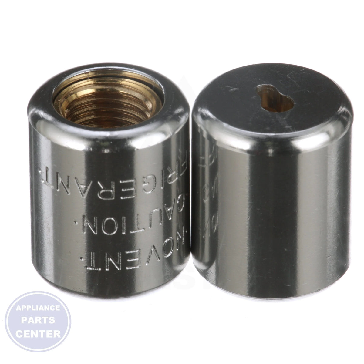 Universal Tamper Proof Cap 1/4" Thread - Side view with 1/4" thread specifications