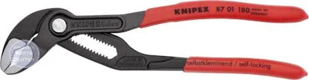 Cobra Pliers 8701180SBA - Main view showing self-gripping feature for various plumbing tasks