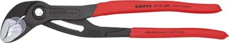 Cobra Pliers 8701300SBA - Main view showing self-gripping ability for various models