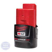 MILWAUKEE M12 REDLITHIUM 2.0 48-11-2420 COMPACT BATTERY PACK - Main view showing long-lasting power for PPG models