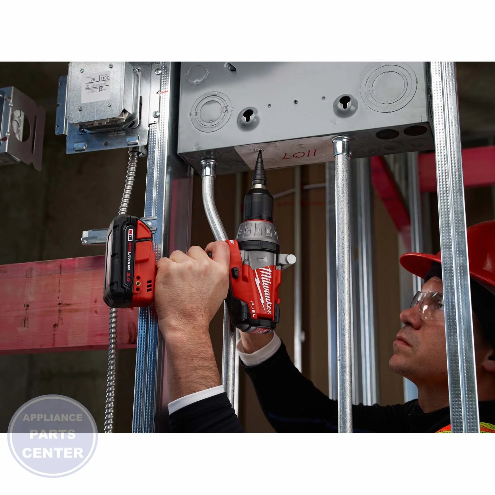 MILWAUKEE 87133 - Installation in PPG washing machine showing key mounting points