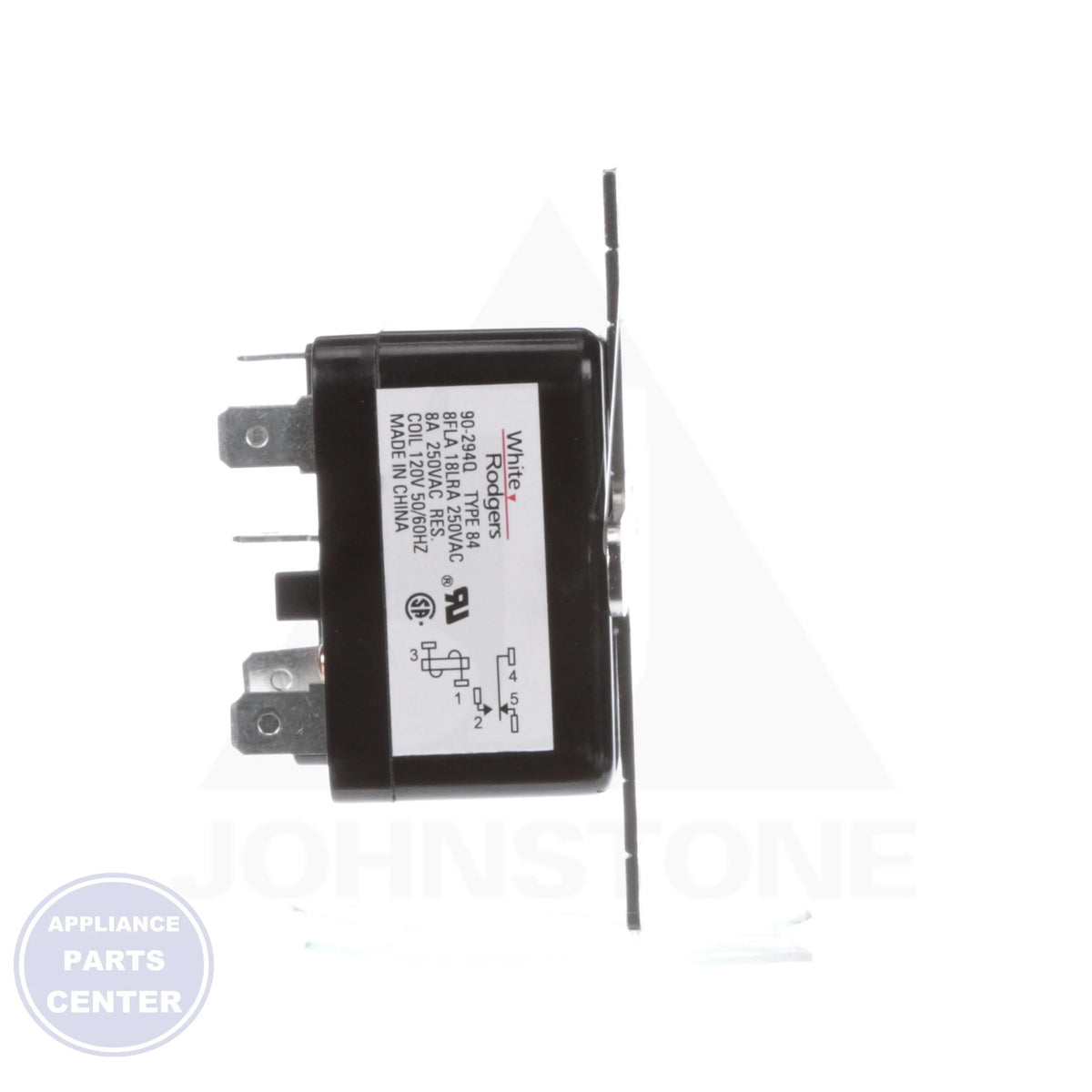Enclosed Fan Relay 90-294Q - Detailed view of WR/RBM type 84 relay for reliable switching