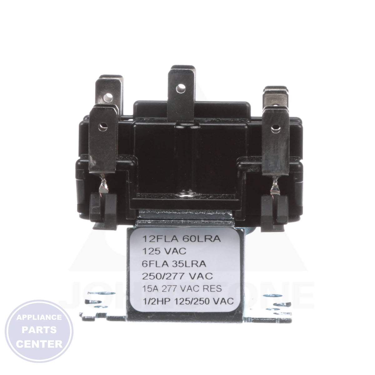 2 Pole Switching Relay 90-341 - Side view with 115/120 Coil Voltage specifications