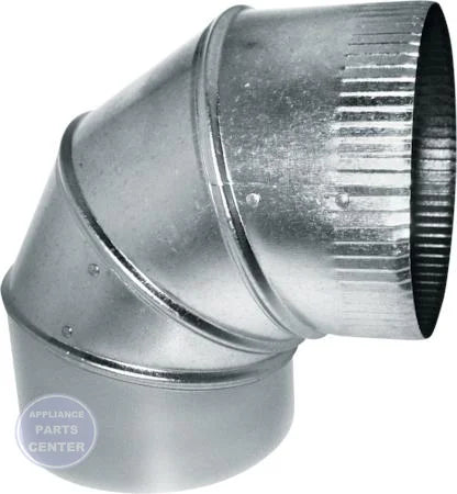 Sheet Metal Elbow 901428 - Main view showing precise 90° bend angle for HVAC systems