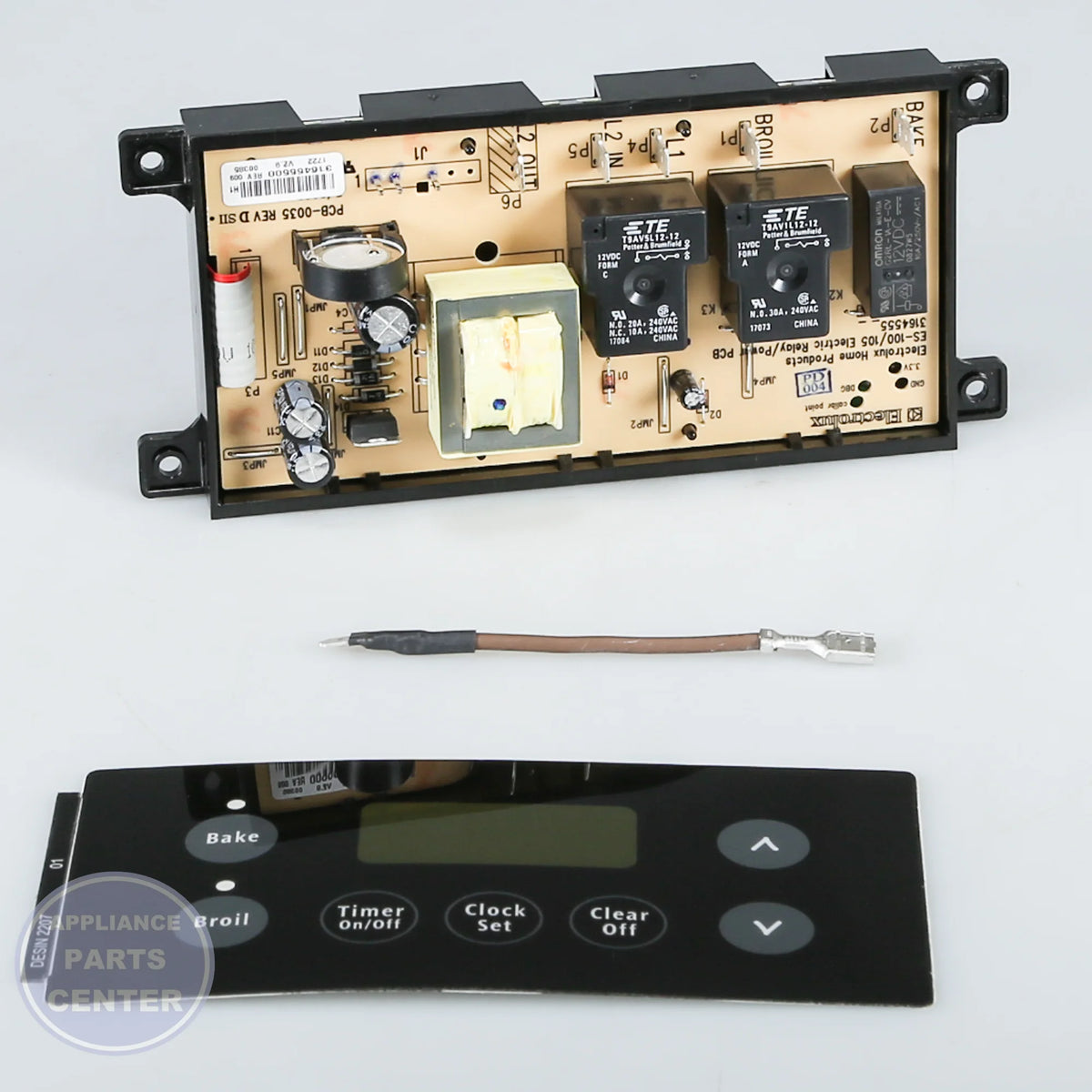 WCI TIMER 903091-9050 - Installation in model 318185301 showing key mounting points