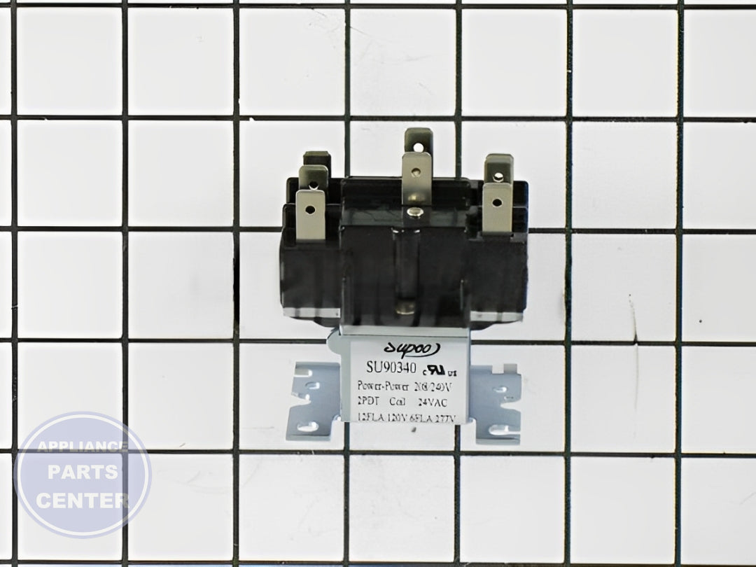 SWITCHING RELAY 24 VAC DPDT 90340 - Detailed view of 24 VAC capacity and DPDT configuration