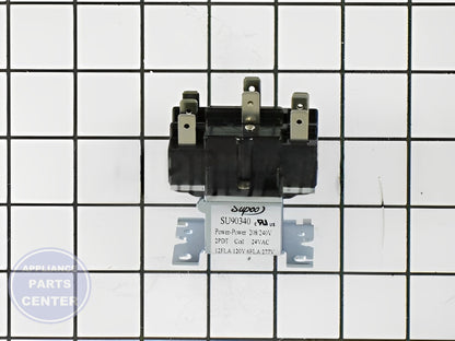 SWITCHING RELAY 24 VAC DPDT 90340 - Detailed view of 24 VAC capacity and DPDT configuration