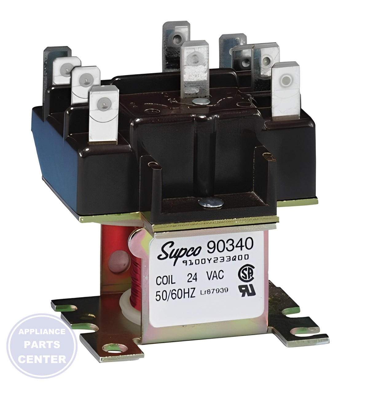SEA SWITCHING RELAY 24 VAC DPDT 90340 - Installation in SEA models showing key mounting points