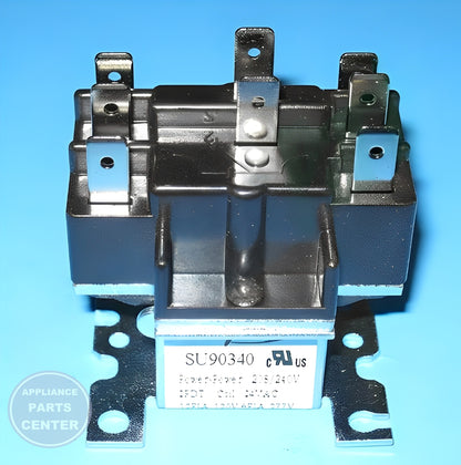 SEA SWITCHING RELAY 24 VAC DPDT 90340 - Installation in SEA models showing key mounting points