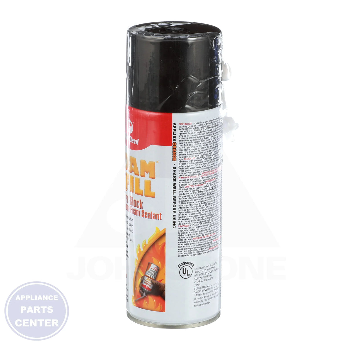 Foam & Fill Fire Block 915 - Detailed view of Type V fireblock foam