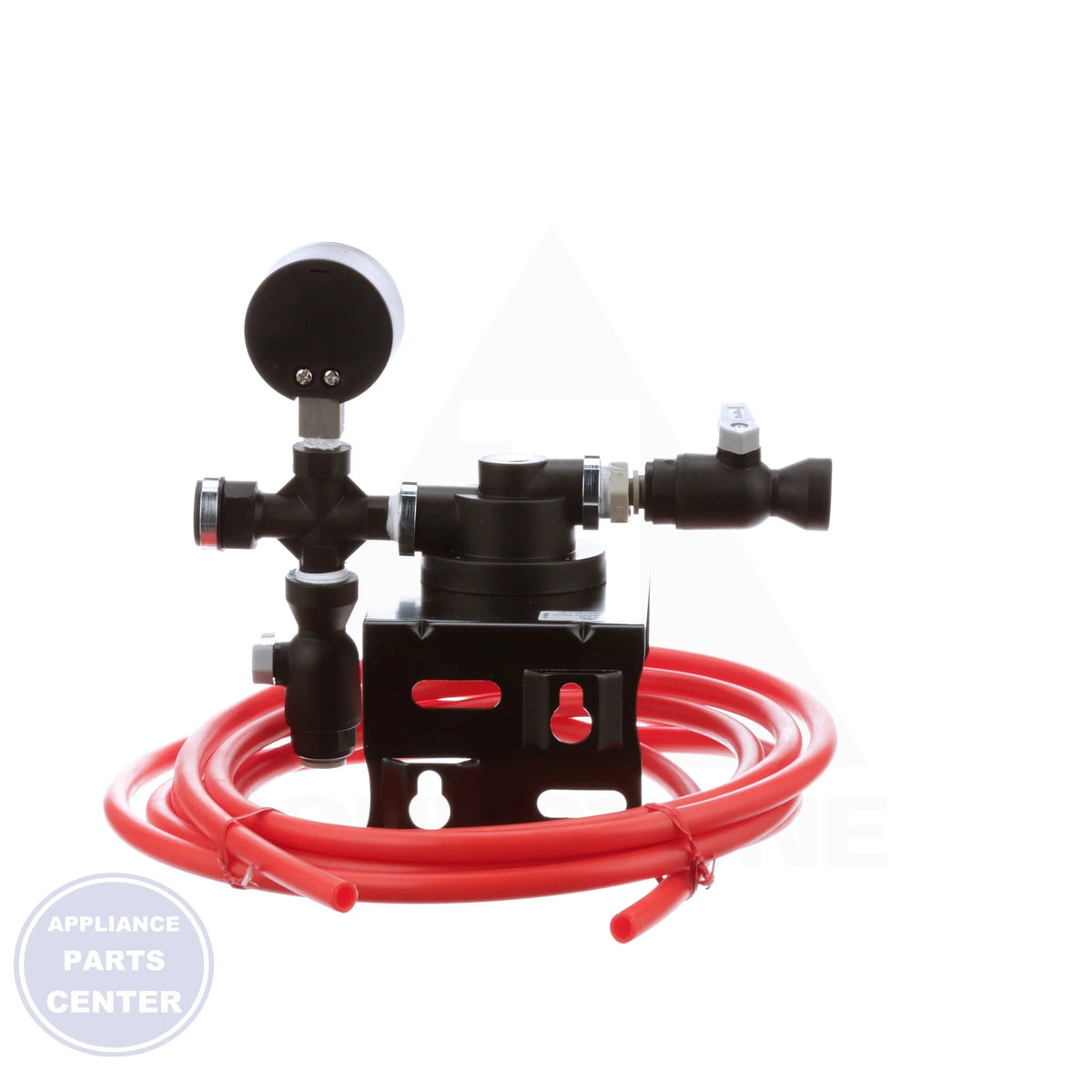 QC7I Single Head 9272-41 - Side view with outlet pressure gauge