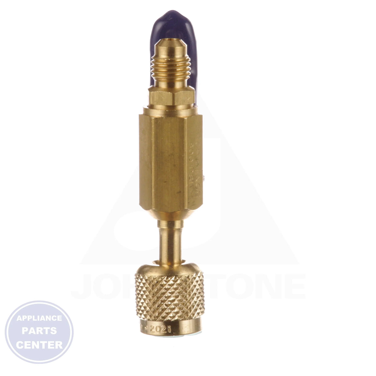 Compact Ball Valve Adapter 93844 - Side view with 1/4 inch specifications