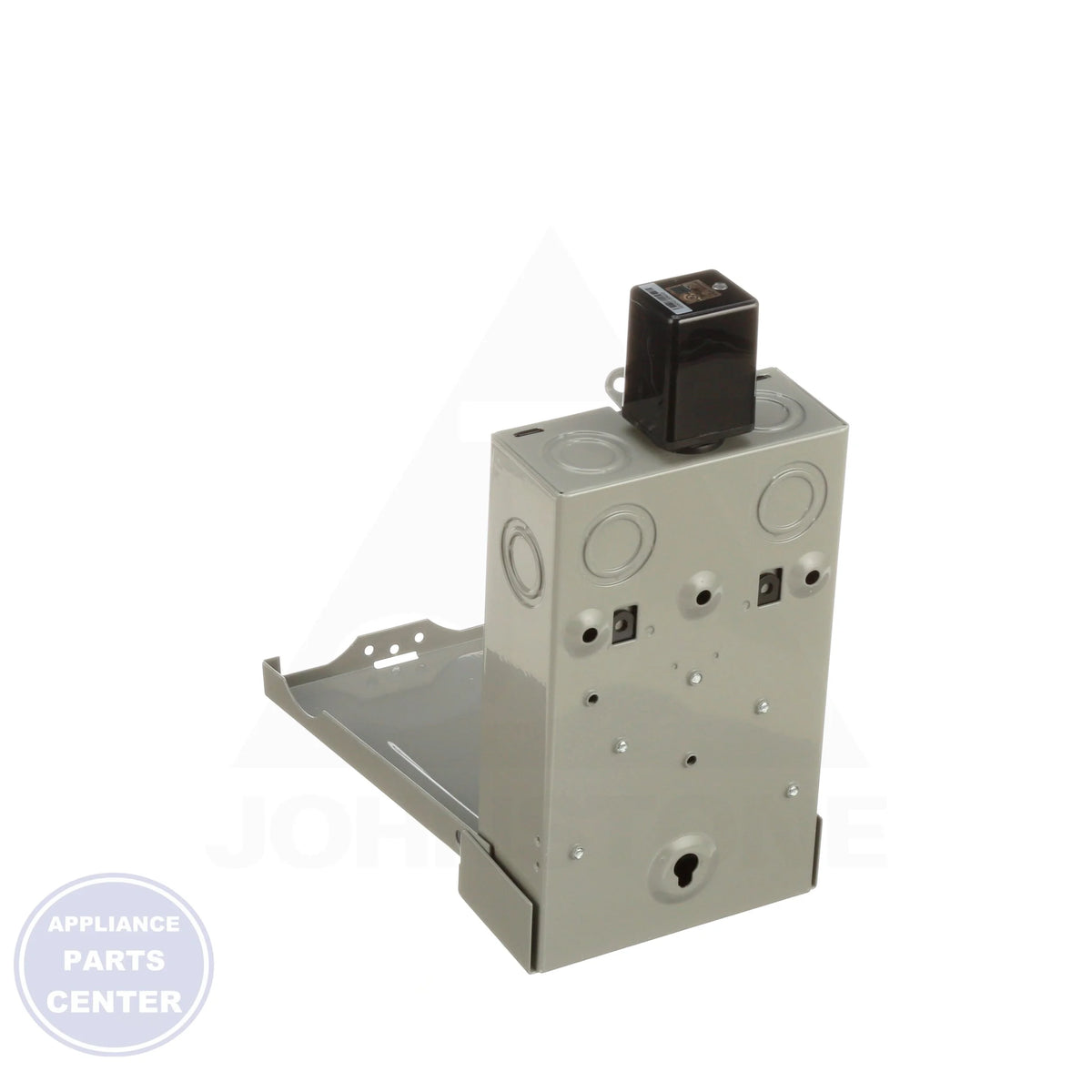 30A Fused Disconnect with Surge Protector 96417 - Side view with 30-amp capacity and surge protection specs