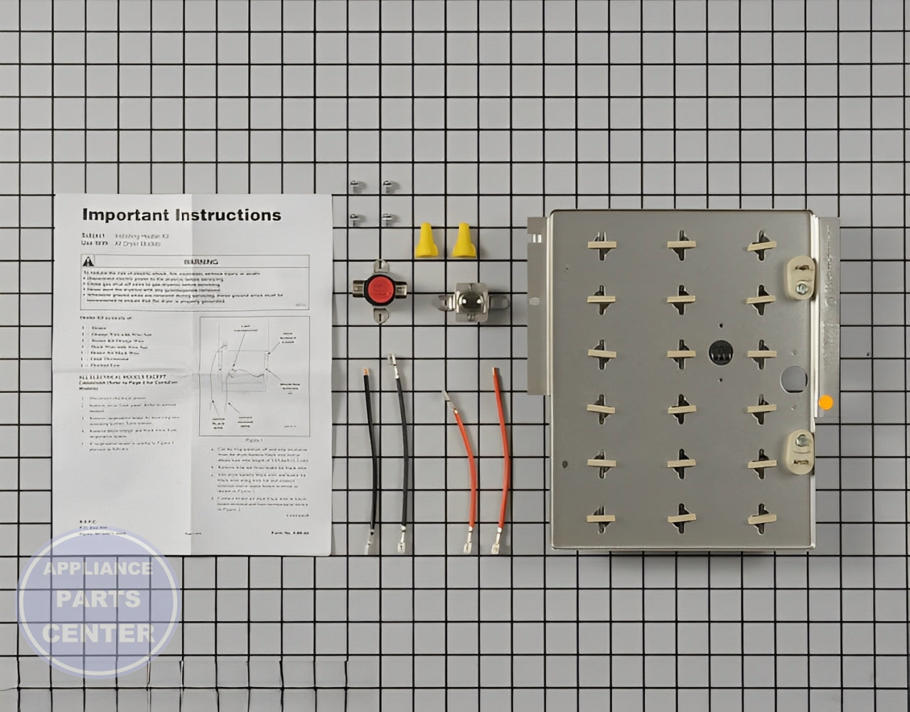 SPEED QUEEN WASHER DRYER COMBO KIT 964P3 - Detailed view of high-quality heating element for reliable performance