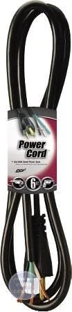 Round General Purpose Power Supply Cords 9716SW8808 - Main view showing water-resistant jacket for specific models