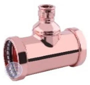PPG 2-1/2 PRESS X 2-1/2 PRESS X 2 FPT COPPER REDUCING ADAPTER TEE 99438 - Main view showing precise dimensions for various PPG models