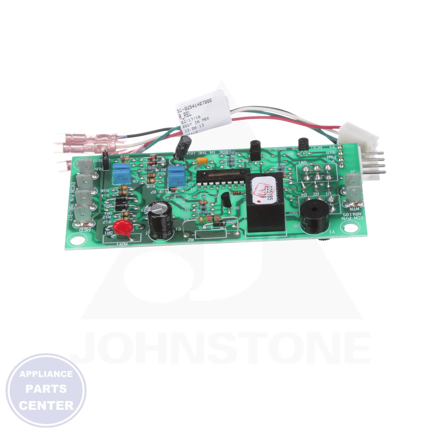 BOARD CONTROL KIT S1-7681-317P/A - Side view with exact measurements
