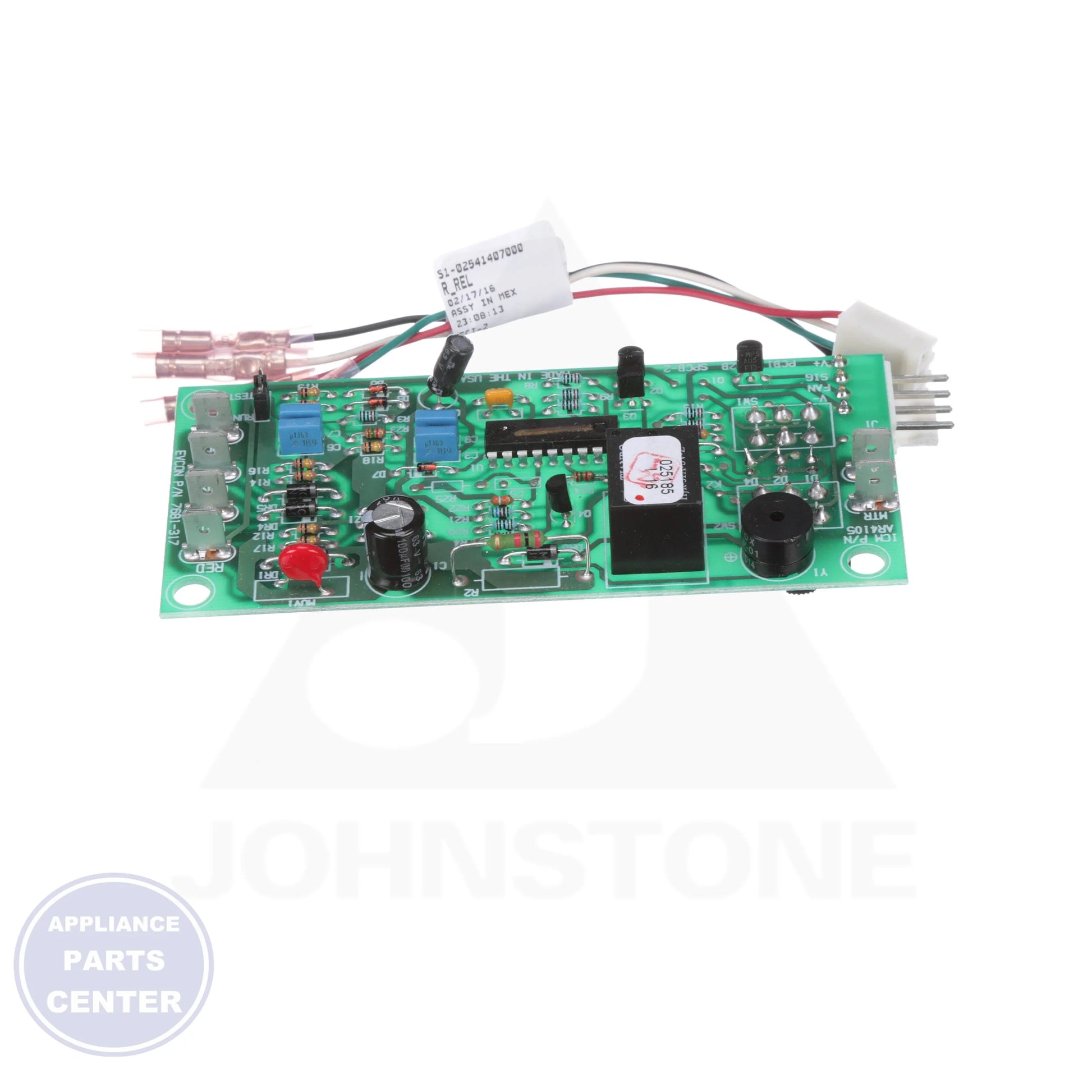 BOARD CONTROL KIT S1-7681-317P/A - Side view with exact measurements