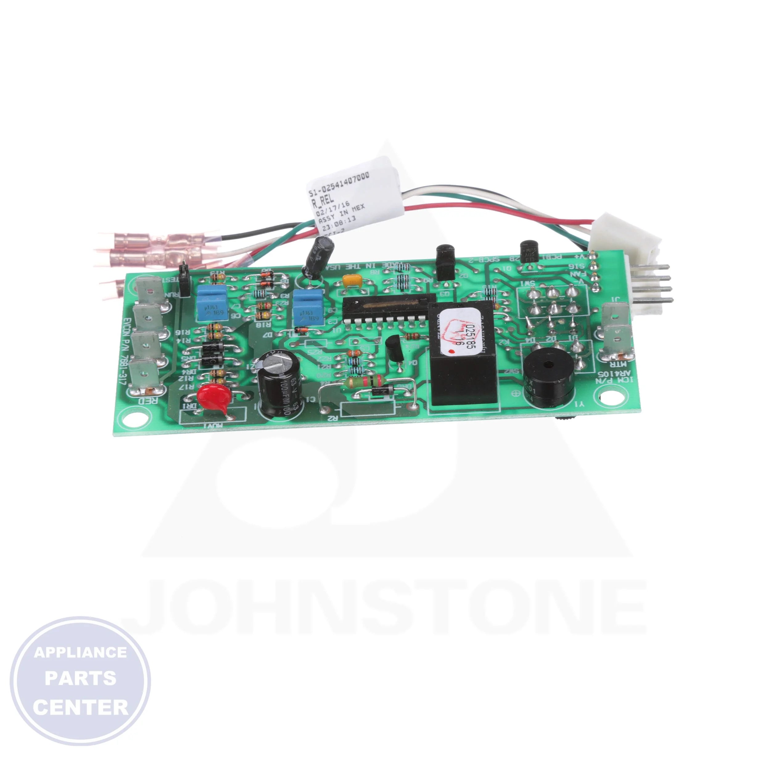 BOARD CONTROL KIT S1-7681-317P/A - Side view with exact measurements