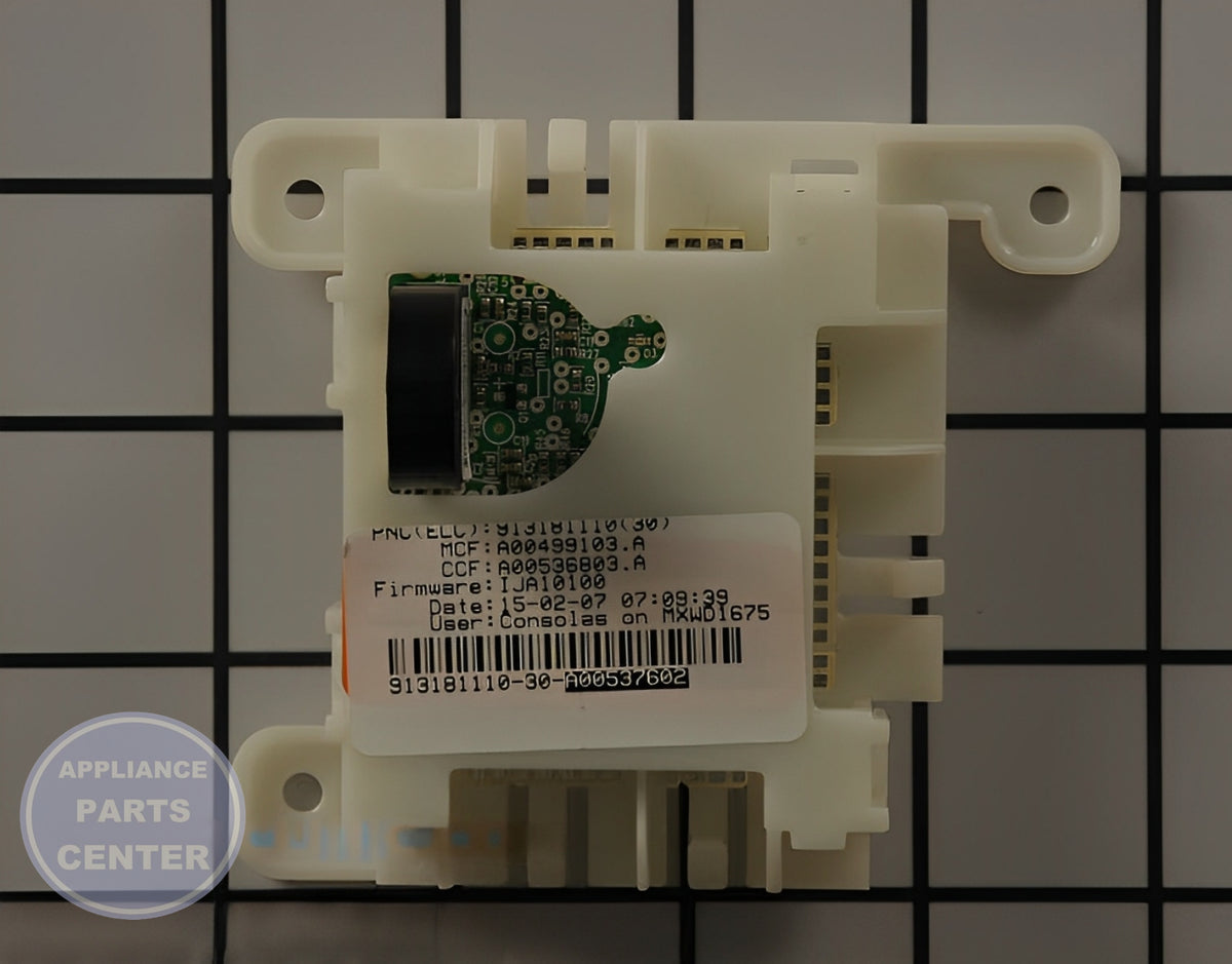 Frigidaire Control Board A00537602 - Main view showing circuit board for Frigidaire Washer/Dryer Combo