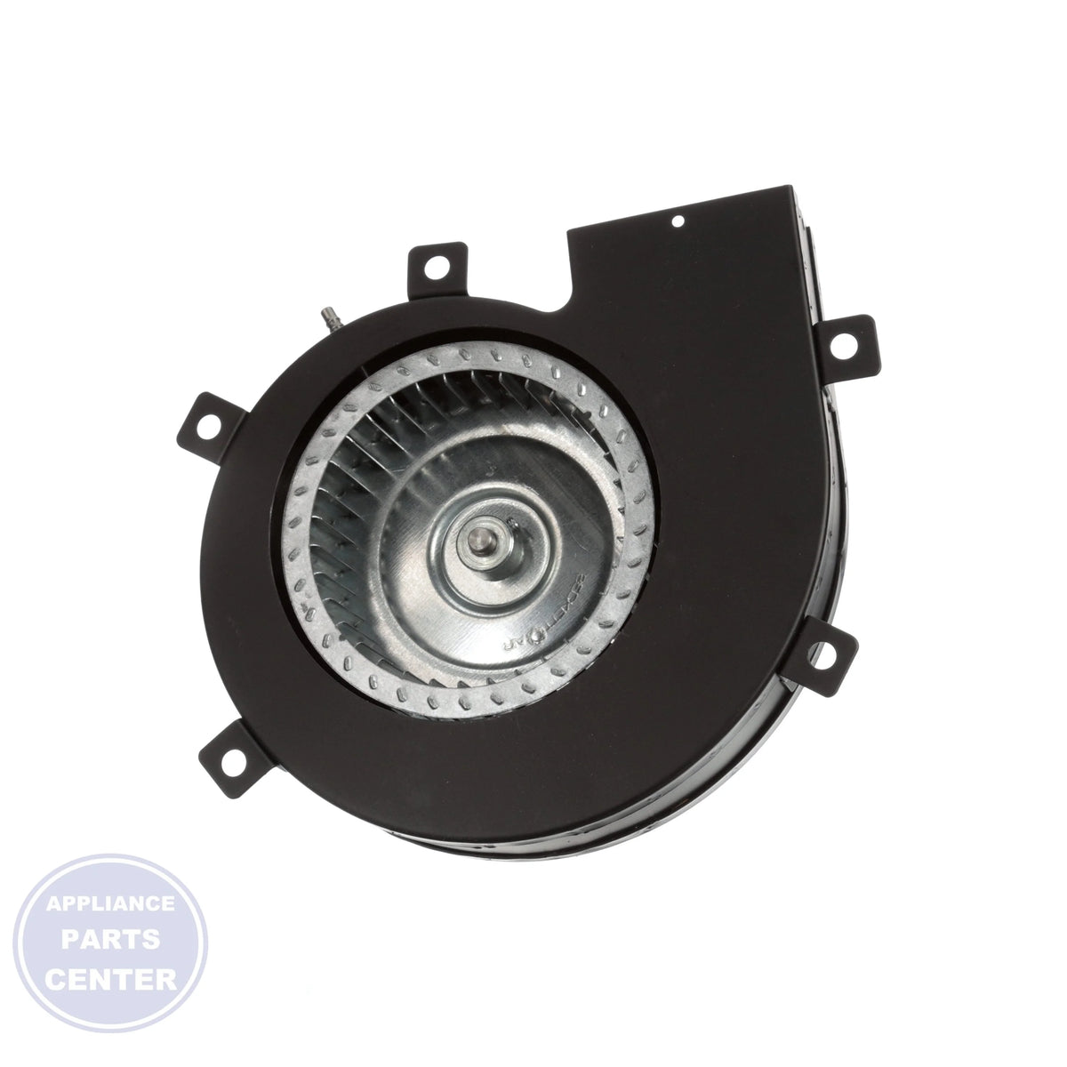 Fan Motor A079 - Side view with precise dimensions of 5.5 x 6.5 x 8 inches