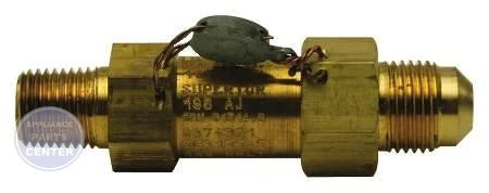 Pressure Relief Valve A15504-235 - Main view showing brass body construction for refrigerant systems
