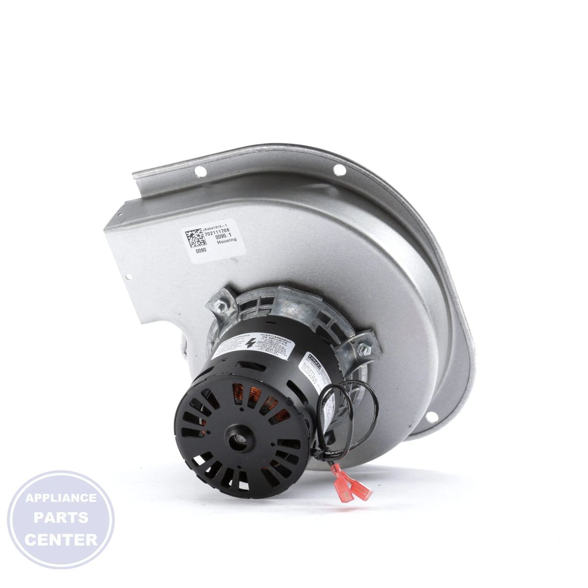 Replacement for Rheem Draft Inducer Blower A241 - Side view with 208/230 Volts specs