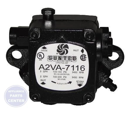[Brand] Fuel Oil Unit A2VA-7116B - Main view showing contaminate-resistant control valve for model compatibility