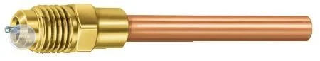 B10-735 Copper Fitting Access Valve A31003 - Main view showing durable stainless steel and brass construction for AC models