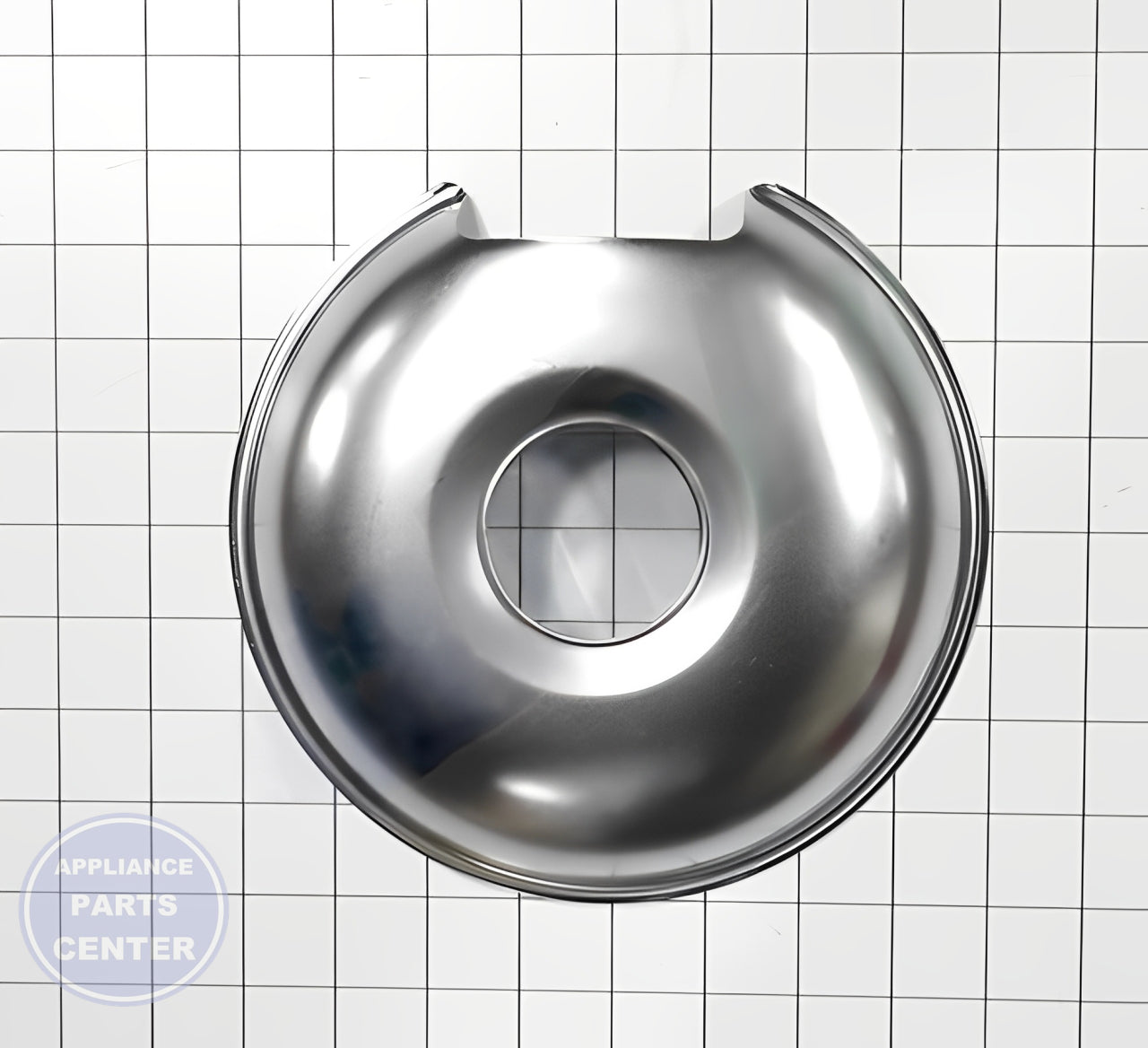FRIGIDAIRE 8" CHROME DRIP BOWL A316222101 - Main view showing chrome finish for FRIGIDAIRE Y456 and Z789 models