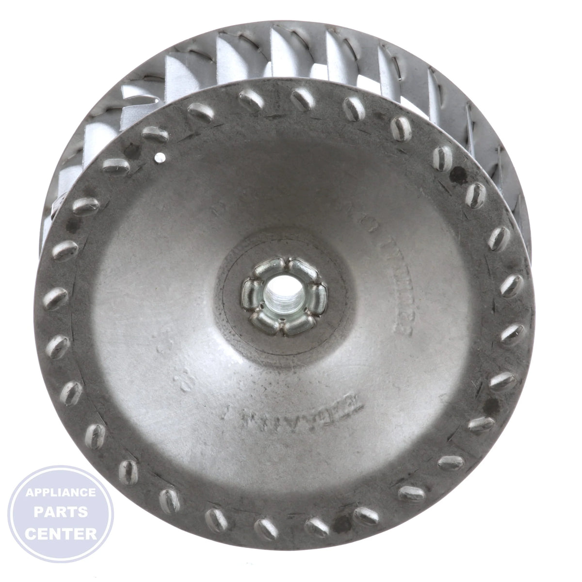 Replacement Blower Wheel A65569BW - Side view with 4.00" diameter and 1-1/2" width