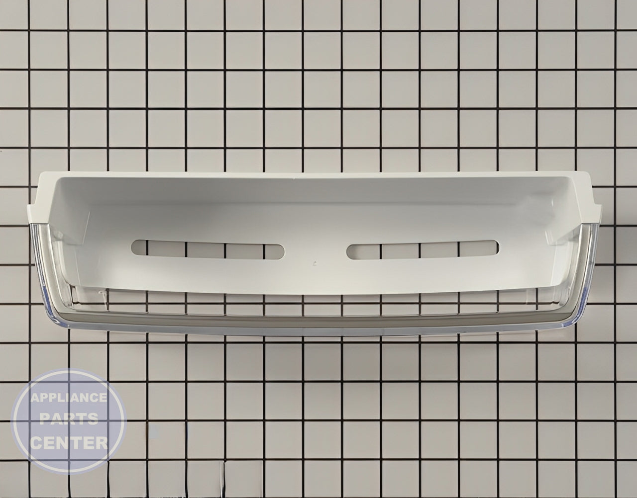 LG REFRIGERATOR DOOR SHELF BASKET ASSEMBLY AAP73252302 - Detailed view of shelf and shelf support