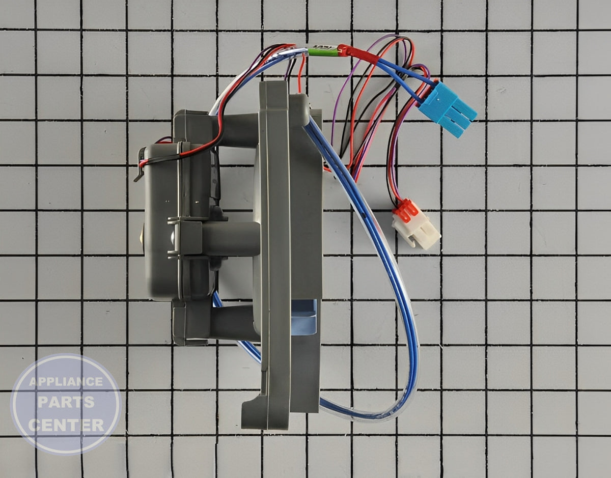 LG MOTOR BRACKET ASSEMBLY ABA72913421 - Side view with precise measurements for perfect fit