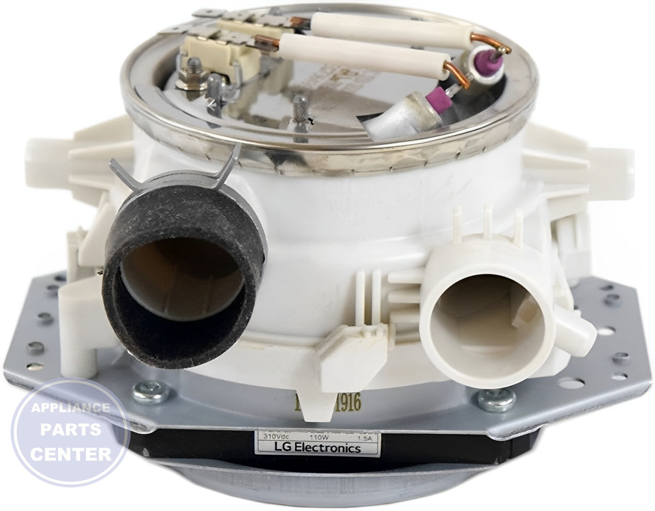 LG Dishwasher Pump Casing Assembly ABT72989206 - Main view showing sturdy construction for specific models