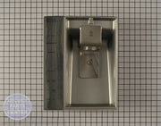 LG Refrigerator Dispenser Front Cover Panel Display Assembly ACQ85430239 - Main view showing dispensing functionality for LG models