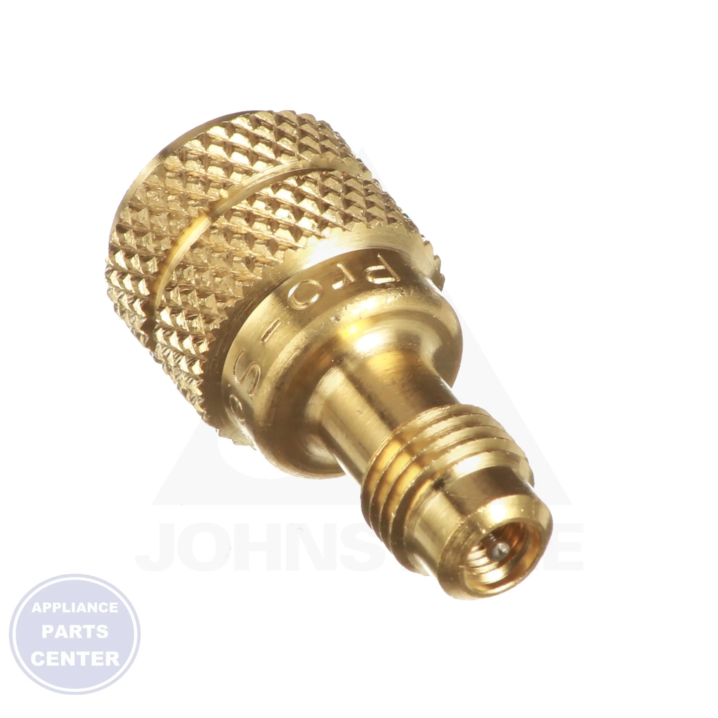 R410A Adapter AD87 - Detailed view of 1/4" male SAE x 5/16" female SAE configuration