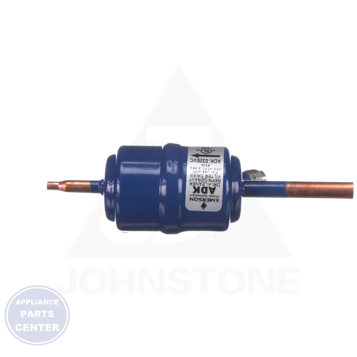 ADK VCAP Liquid Line Filter-Drier ADK032SVCAP - Side view with 5.80" length