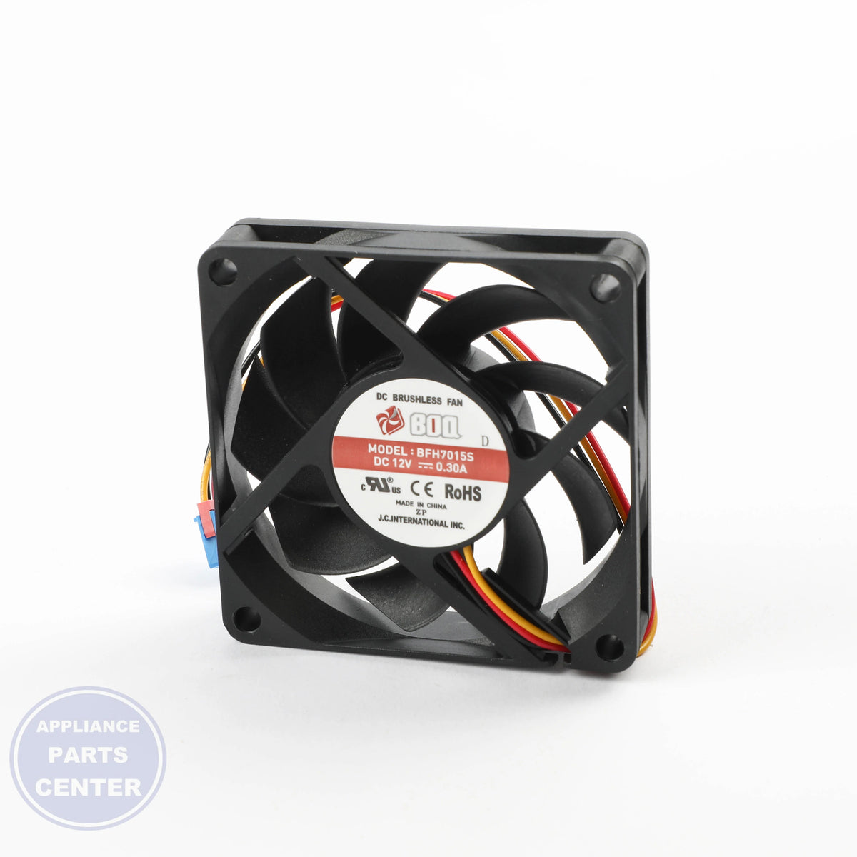 FAN ASSEMBLY,BLOWER ADP74734001 - Side view with precise measurements