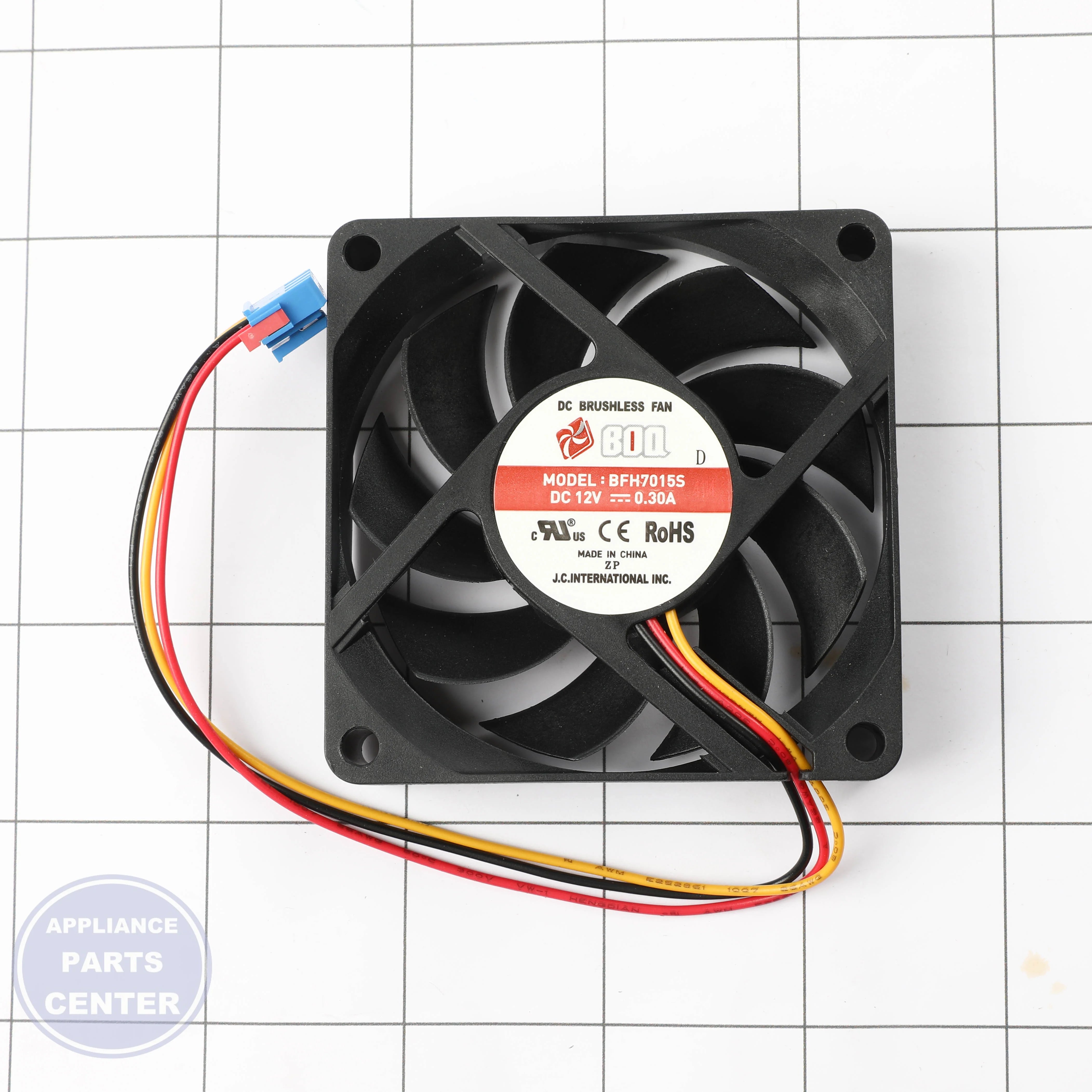 L-G FAN ASSEMBLY,BLOWER ADP74734001 - Installation in L-G Model Y showing key mounting points