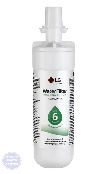 LG REFRIGERATOR LT700P WATER FILTER ADQ36006101 - Detailed view of high-quality filtration system
