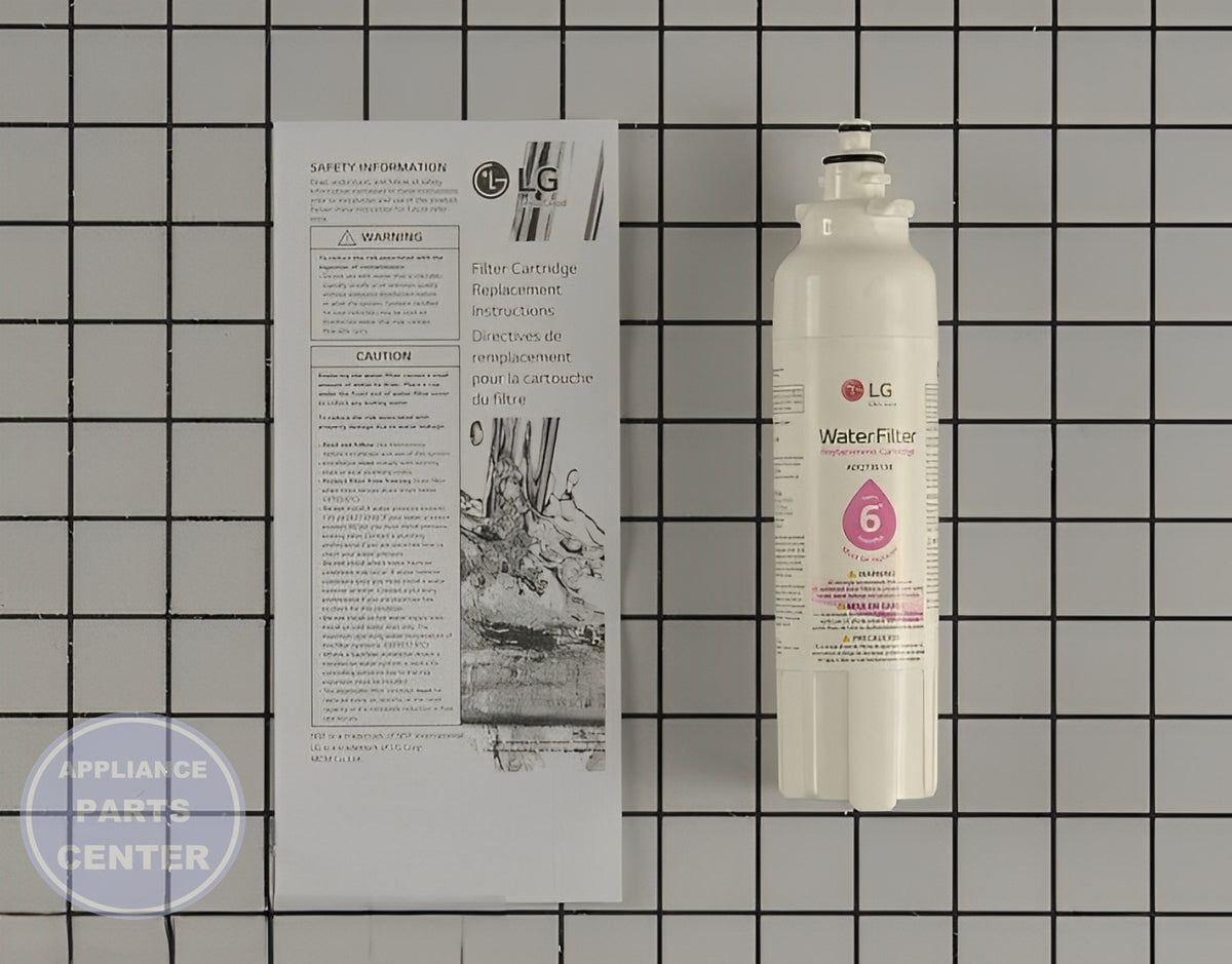 LG REFRIGERATOR WATER FILTER CARTRIDGE ADQ73613401 - Main view showing easy installation for LGE Refrigerators