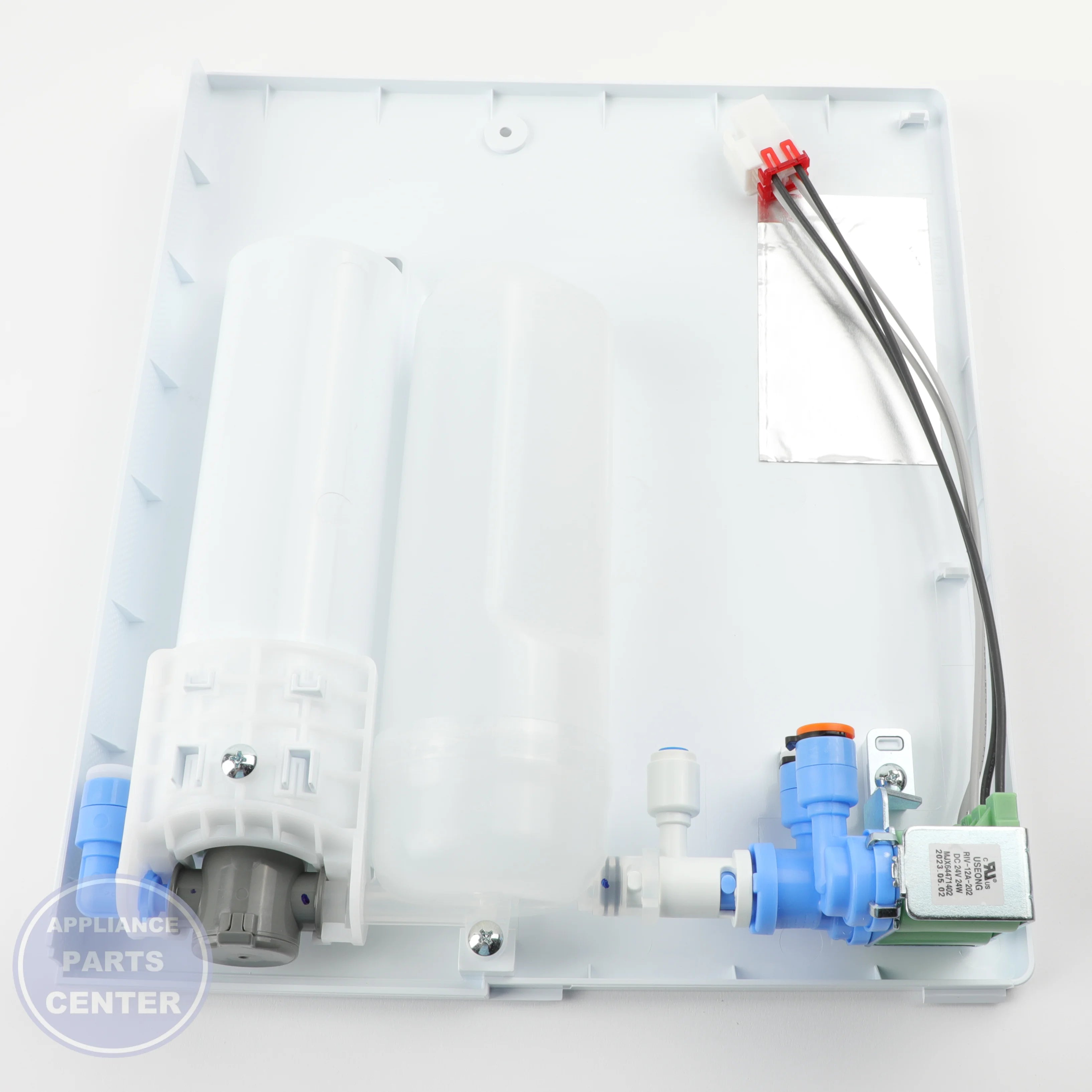 FILTER ASSEMBLY,WATER ADQ73913310 - Side view with precise filtration specs